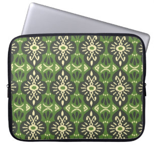 Handmade Ikat fabric. Ethnic seamless pattern. Asi Laptop Sleeve