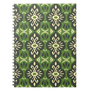 Handmade Ikat fabric. Ethnic seamless pattern. Asi Notebook
