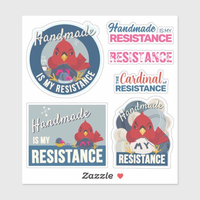 "Handmade is My Resistance" Blue Collection (Sheet)