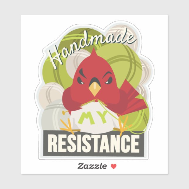 Handmade is My Resistance-Contour shape sticker (Sheet)