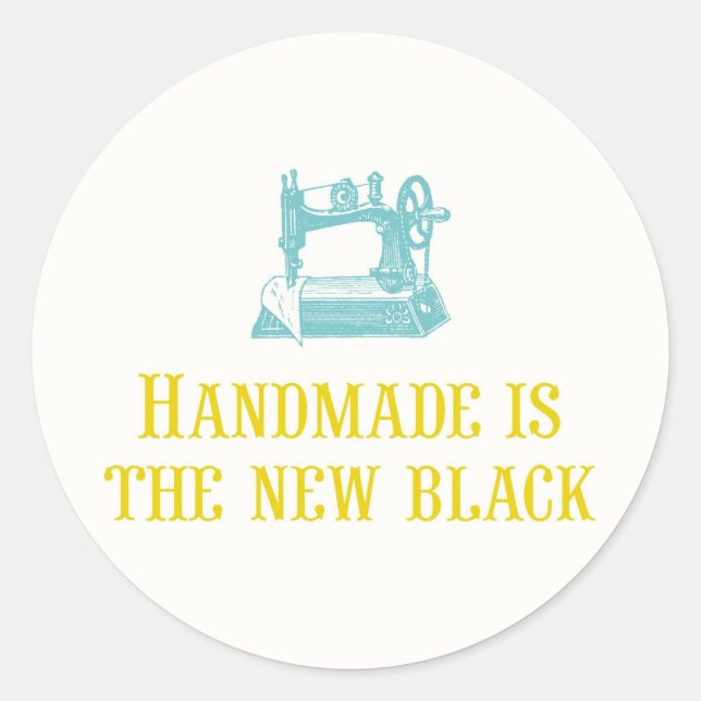 Handmade is the New Black Stickers (Front)