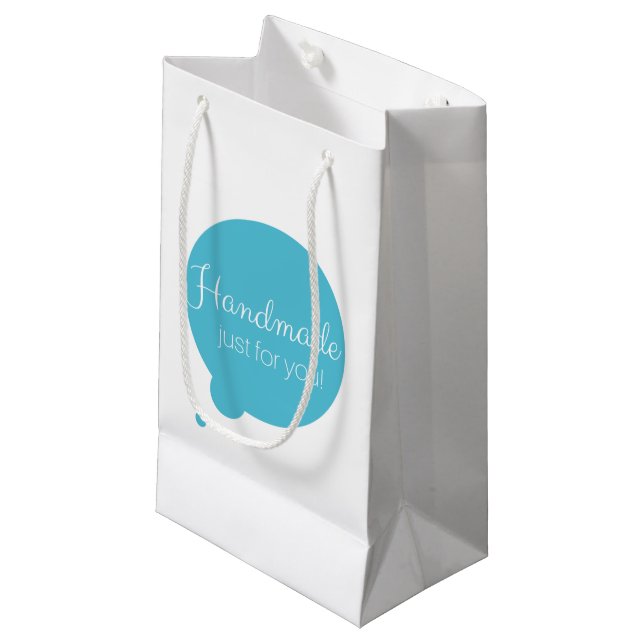 Handmade Just for You! Gift Bag (Front Angled)