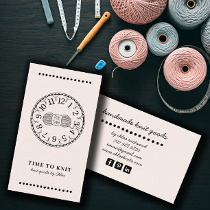Handmade Knit Goods Business Card
