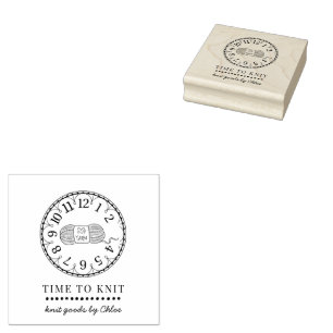 Handmade Knit Goods Business Rubber Stamp