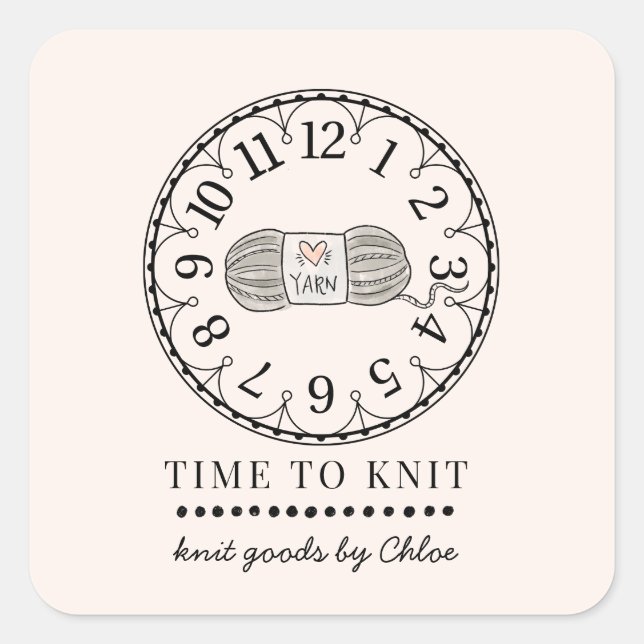 Handmade Knit Goods Product Label (Front)