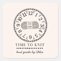 Handmade Knit Goods Product Label