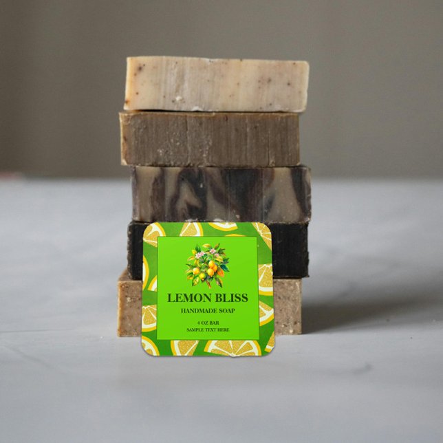 Handmade Lemon Scent Soap Custom Sticker (Creator Uploaded)