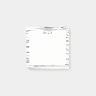 Handmade Lines CUSTOM Chic Monogram Personalised Post-it Notes