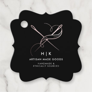 Handmade Logo   Rose Gold Product Hang Tag