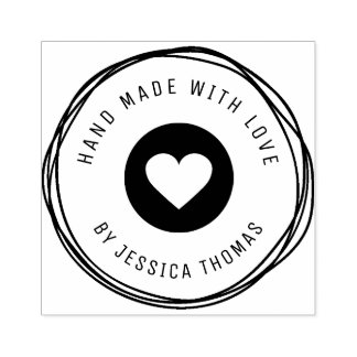 Handmade love rubber stamp