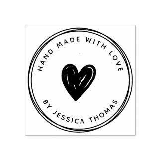 Handmade love rubber stamp