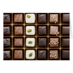 Handmade luxury chocolate in a box