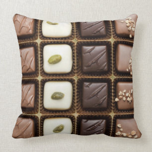 Handmade luxury chocolate in a box cushion
