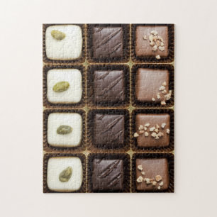 Handmade luxury chocolate in a box jigsaw puzzle