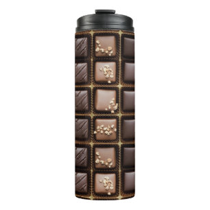 Handmade luxury chocolate in a box thermal tumbler