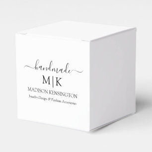 Handmade Monogram or Add Logo Business Small Favour Box