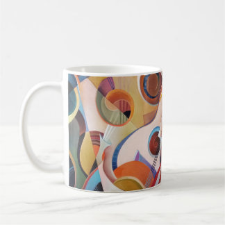 Handmade Music Abstract Painting Coffee Mug
