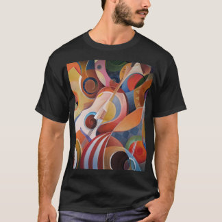 Handmade Music Abstract Painting T-Shirt