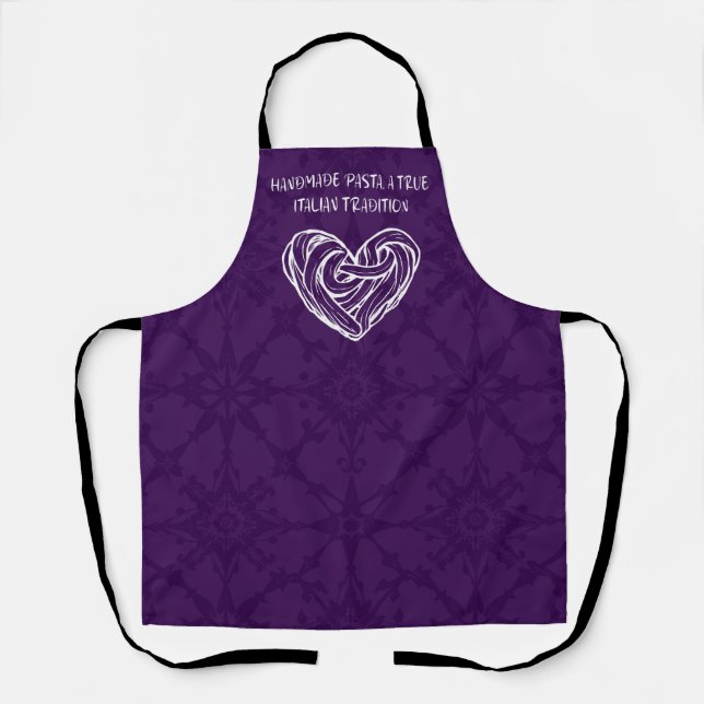 Handmade Pasta True Italian Tradition Culinary Art Apron (Front)