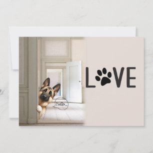 Handmade Peek-a-boo Dog Card