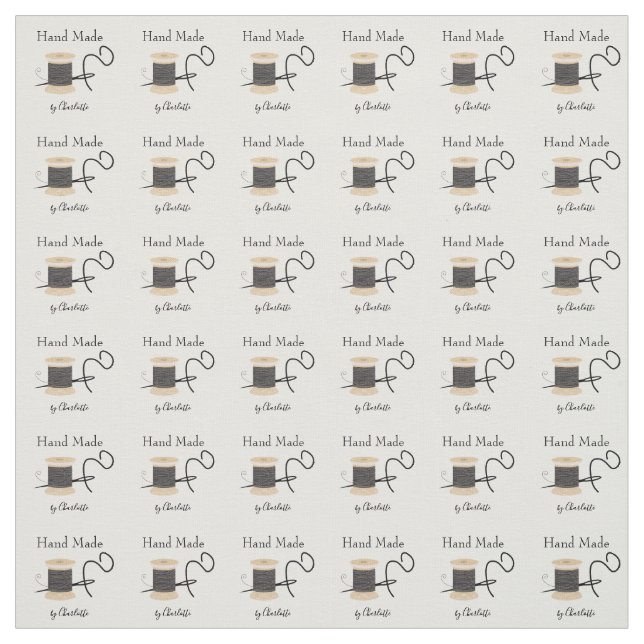 Handmade Personalised Cut And Sew Labels Fabric (Swatch)