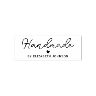 handmade personalised name self-inking stamp