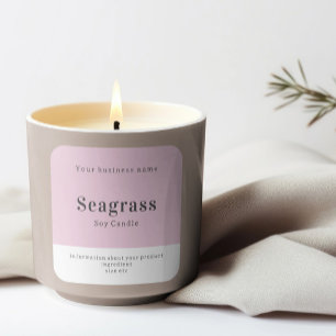 Handmade Personalised Product Information Square Sticker