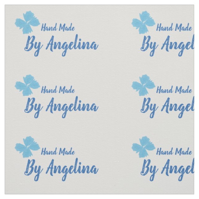 Handmade personalised sewing labels fabric (Swatch)