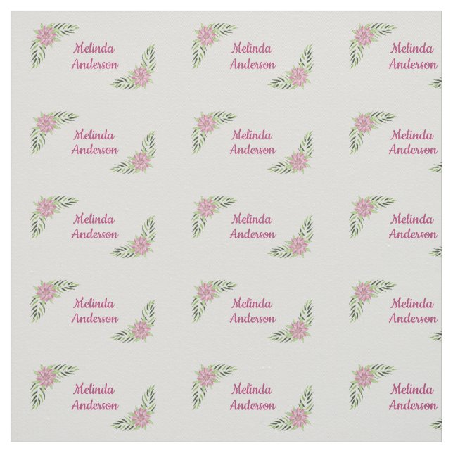 Handmade personalised sewing labels fabric (Swatch)