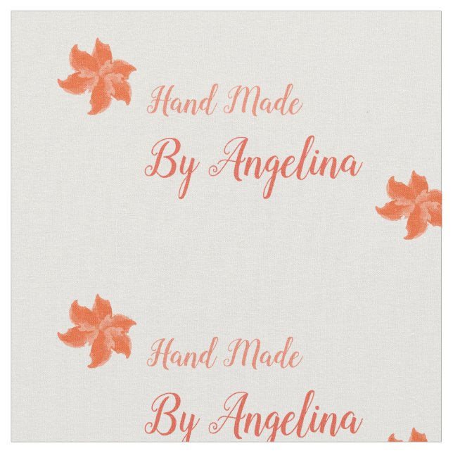 Handmade personalised sewing labels fabric just cu (Close Up)