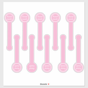 Handmade Pink and Black Pudding Sealing 