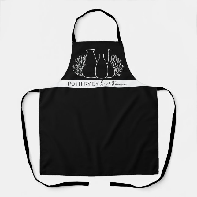 Handmade Pottery Artisan Apron (Front)