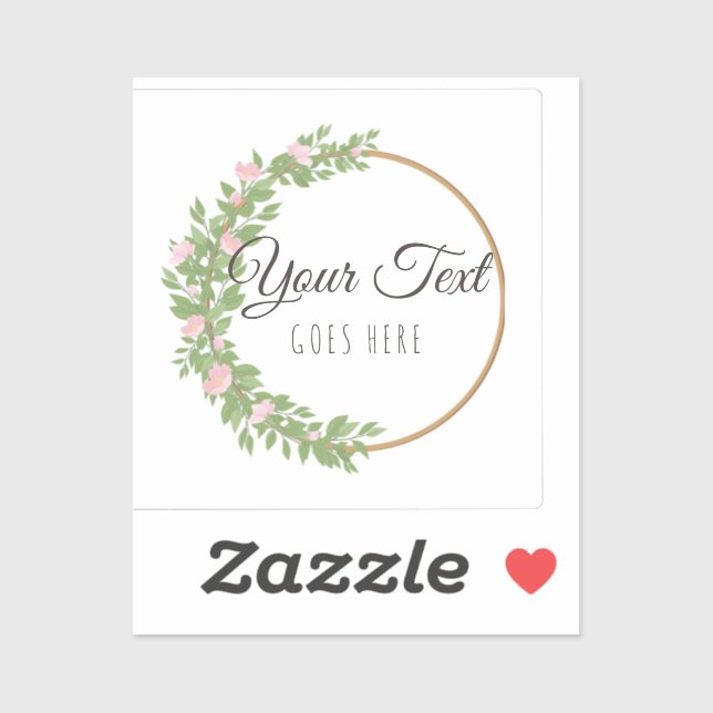 Handmade Product Simple Trendy Floral Wreath (Sheet)