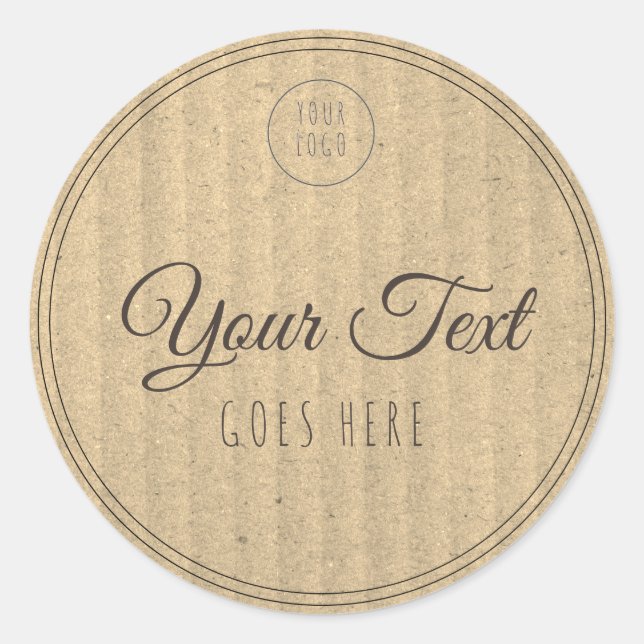 Handmade Product Simple Trendy Modern Classic Round Sticker (Front)