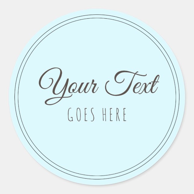 Handmade Product Simple Trendy Modern Classic Round Sticker (Front)