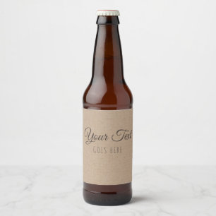 Handmade Product Vintage Simple Trendy Kraft Paper Beer Bottle Label