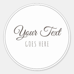 Handmade Product Vintage Simple Trendy Simple Squa Classic Round Sticker