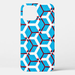 handmade raster seamless ethnic pattern with fabri iPhone 12 case