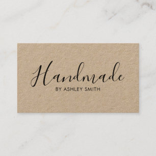 Handmade Rustic Kraft Business Card