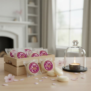 Handmade Sakura Wax Melts Round Sticker
