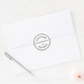  Handmade Script Black Border Product Label (Envelope)