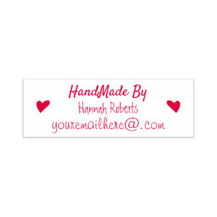 handmade self-inking stamp