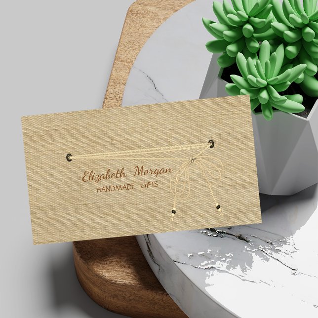 Handmade Simple Rustic Minimalist Business Card (Creator Uploaded)