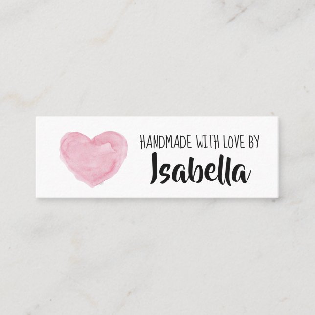 Handmade Small Business Business Card (Front)