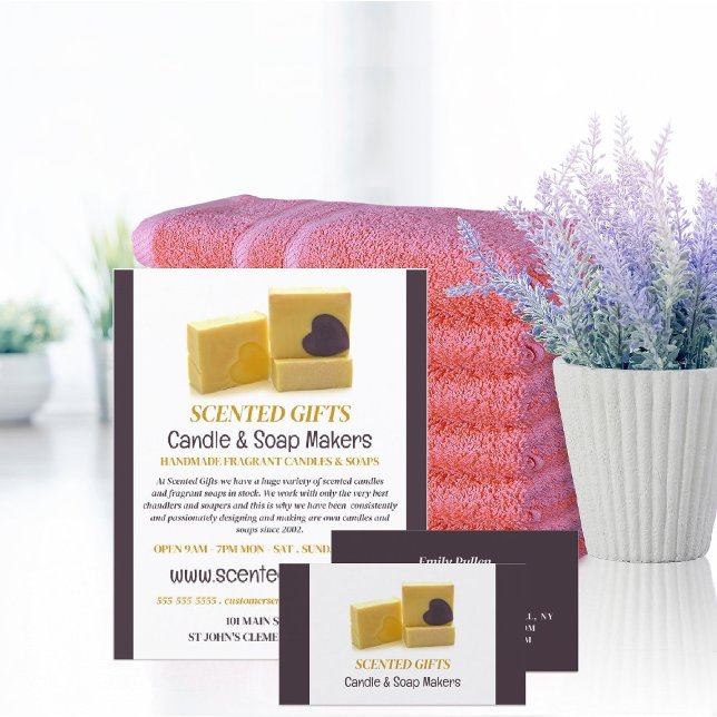 Handmade Soap, Candle & Soap Maker Advertising Flyer (Creator Uploaded)
