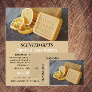 Handmade Soap, Candle & Soap Makers Business Card