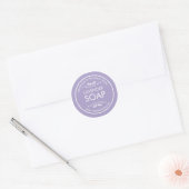 Handmade Soap Making Vintage Floral Lavender Classic Round Sticker (Envelope)