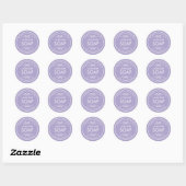 Handmade Soap Making Vintage Floral Lavender Classic Round Sticker (Sheet)