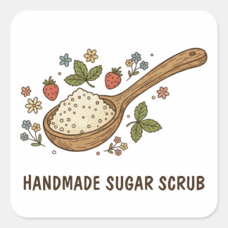 Handmade Sugar Scrub Label | Natural Skincare