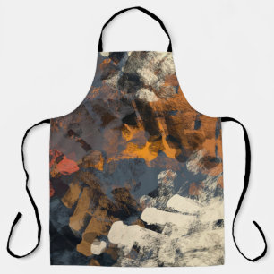 Handmade surreal abstract pattern. Modern artistic Apron